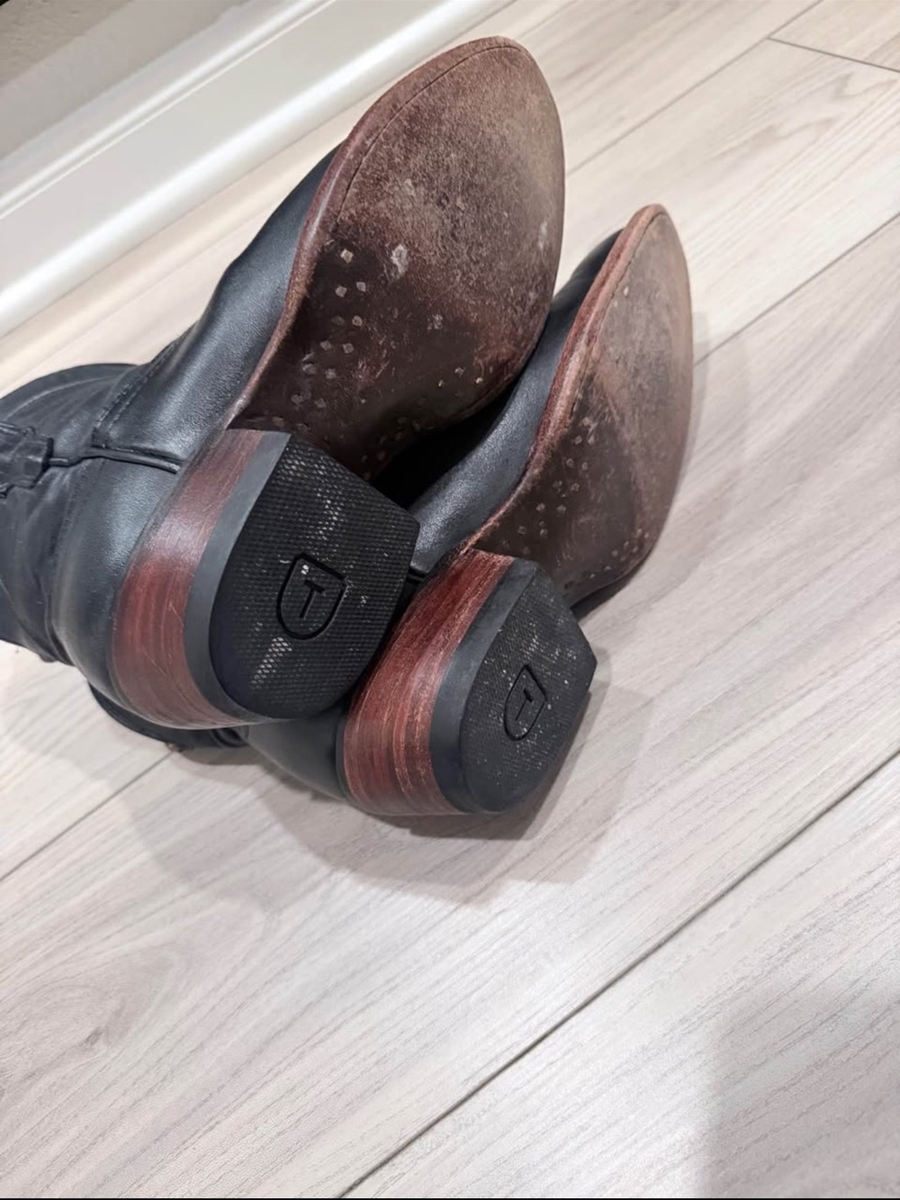 Tecovas Black Leather Western Ankle Boots - Picture 6 of 7